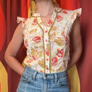 Vintage sleeveless blouse